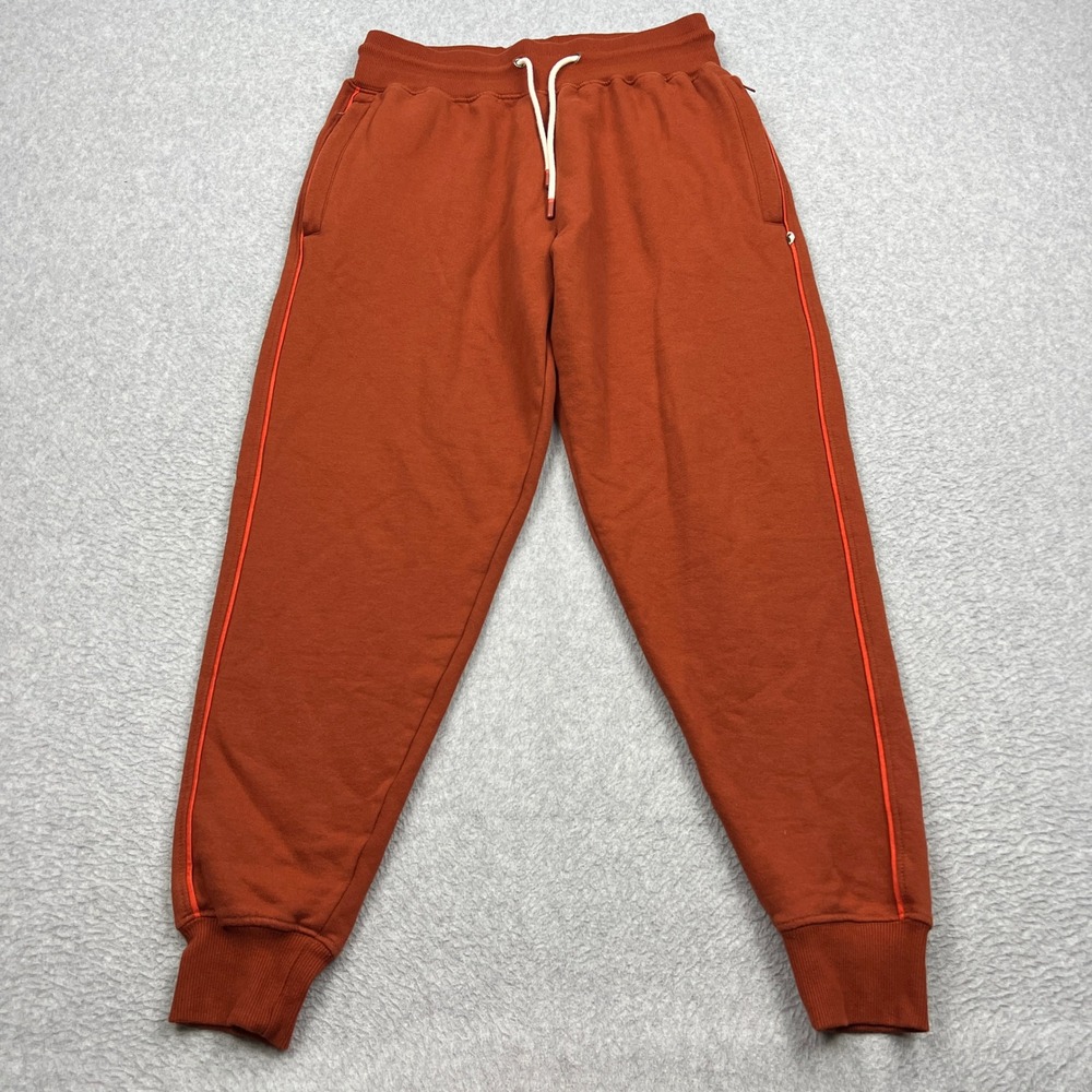 Cotopaxi Sweatpants Mens Small Spice Rust Orange Organic Zip Pockets Gym Jogger